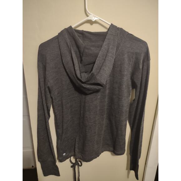 Adidas Standard Essentials Slub Women's Recycled Hoodie Gray XS Casual Preppy - Picture 8 of 9